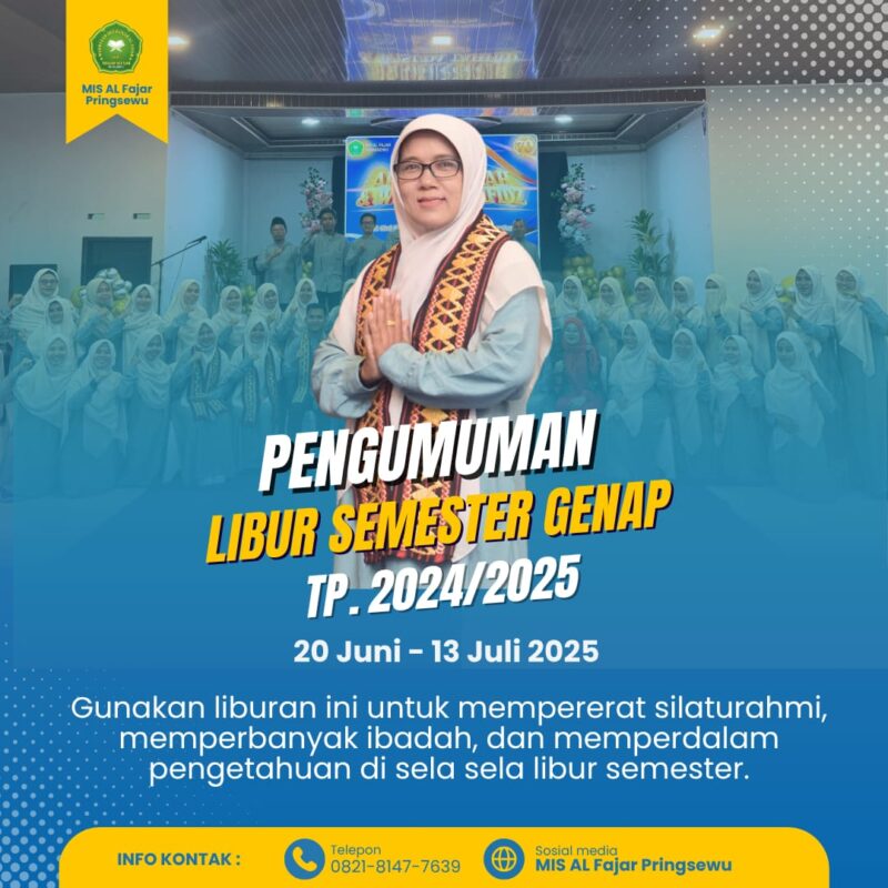 Pengumuman Libur Semester Genap TP.2024/2025