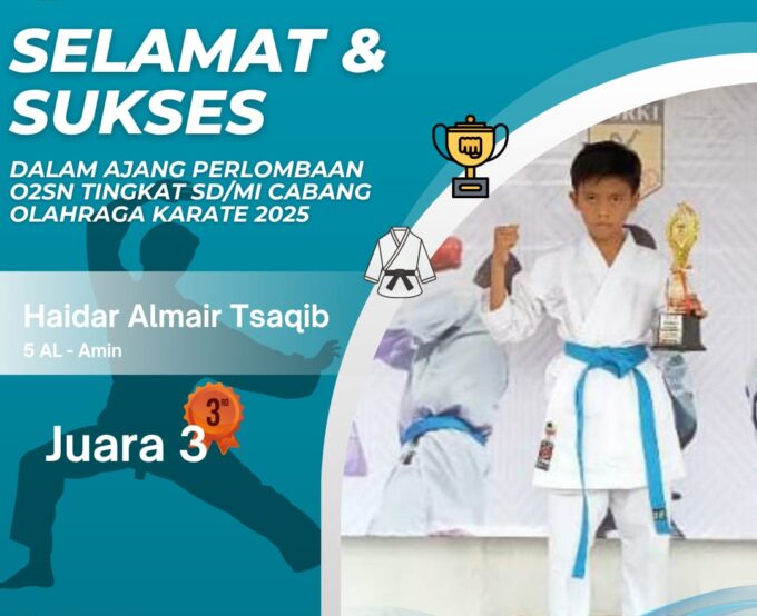 Prestasi Siswa dalam ajang O2SN Tingkat SD/MI Cabang Olahraga Karate Tahun 2025