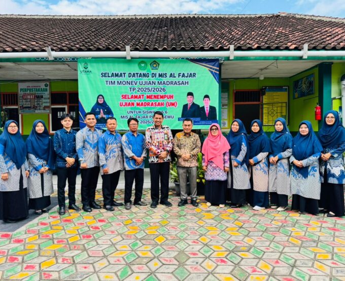 Monitoring dan Evaluasi Ujian Madrasah Kementerian Agama Kabupaten Pringsewu