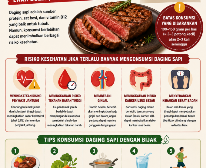 Waspada makan daging berlebihan!!!