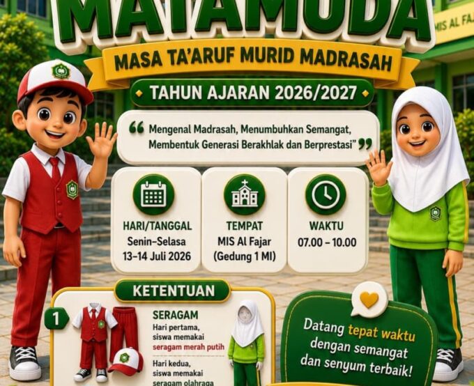 MATAMUDA (Masa Ta'aruf Murid Madrasah) Tahun Ajaran 2026/2027.