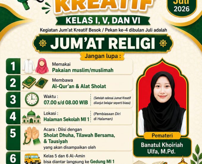 Jum'at Kreatif Pekan ke-4 "Jum'at Religi"