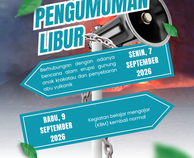 Pengumuman terkait bencana alam erupsi Gunung Anak Krakatau (GAK)